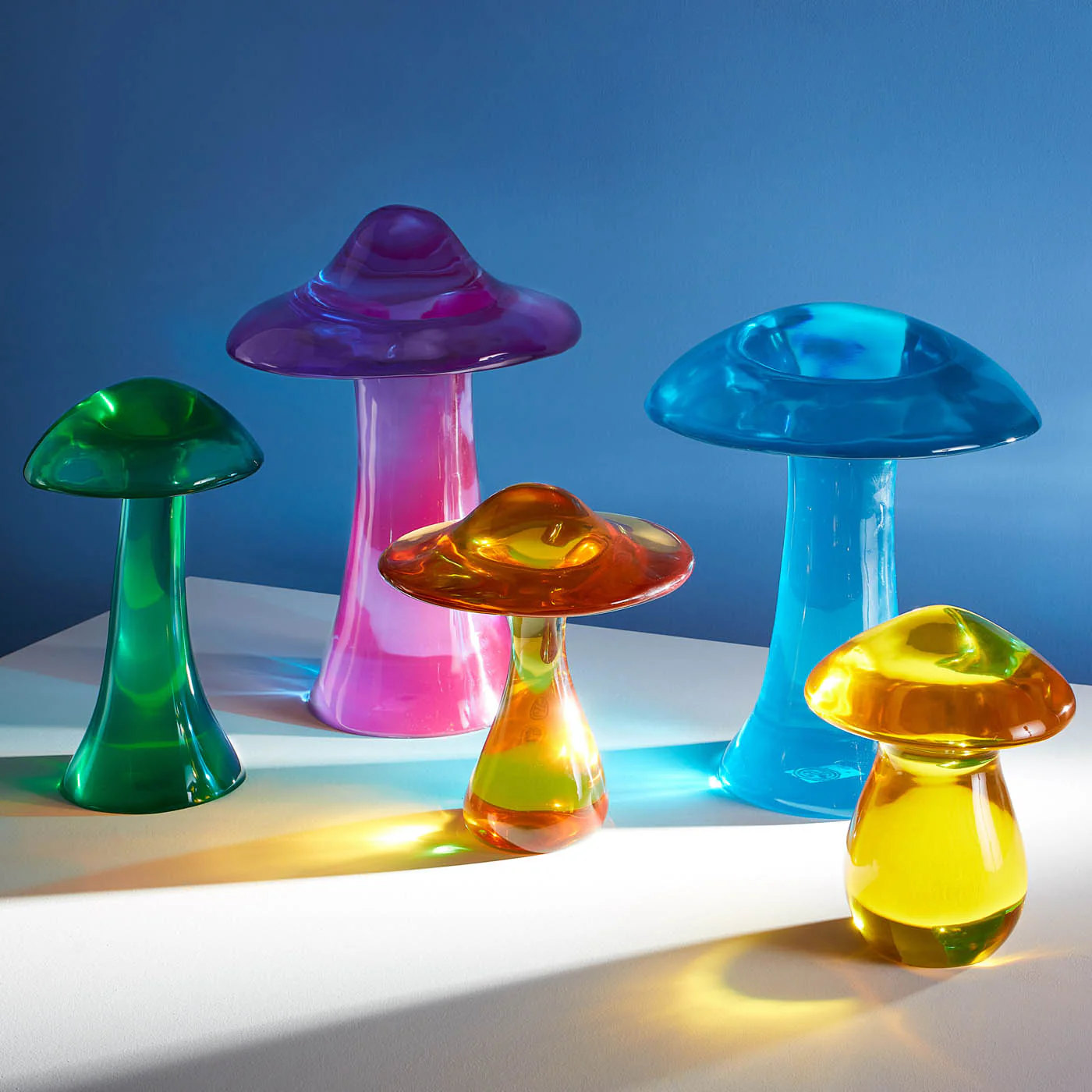 Purple Acrylic Mushroom Objet - Image 2