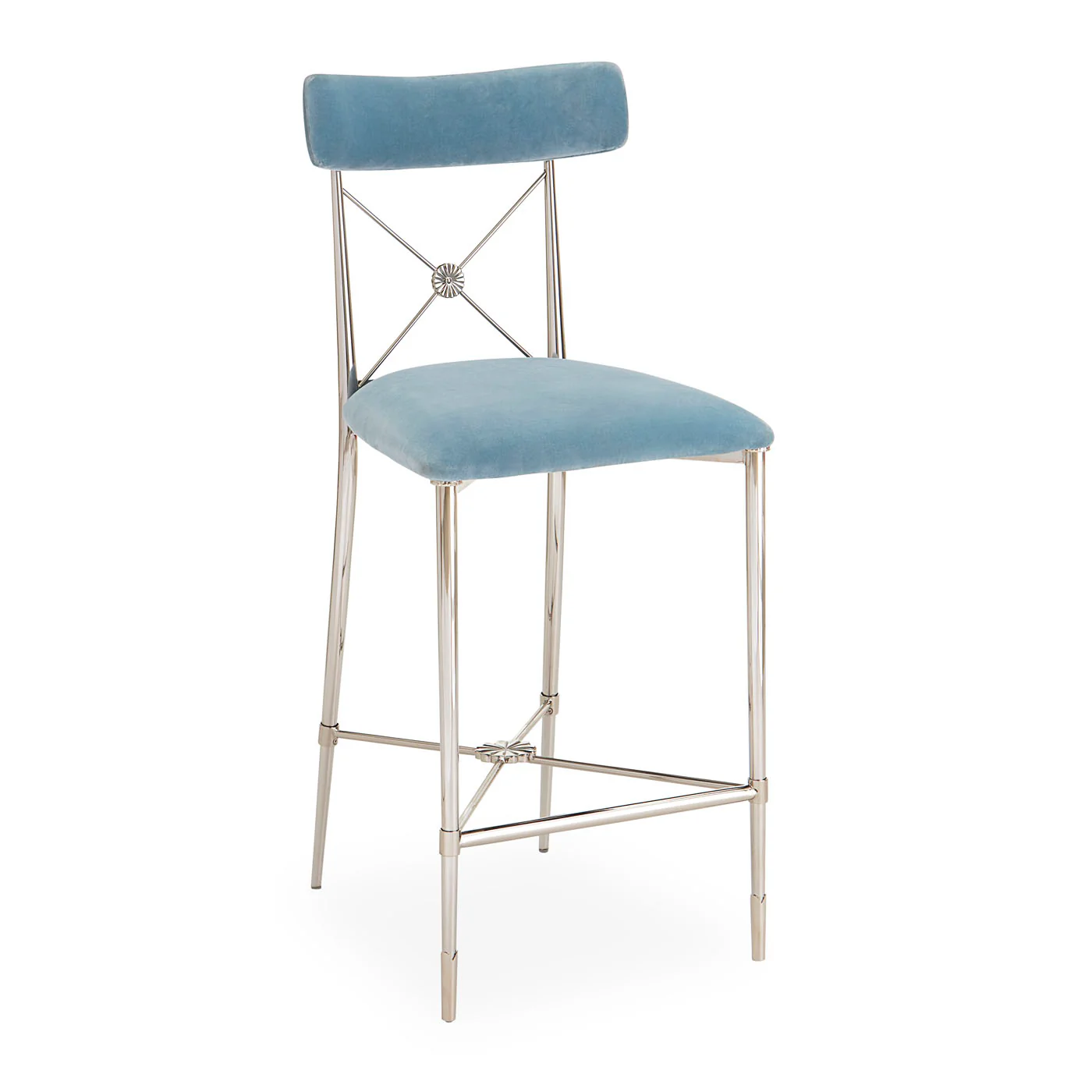 Rider Counter Stool in Rialto Sky Velvet