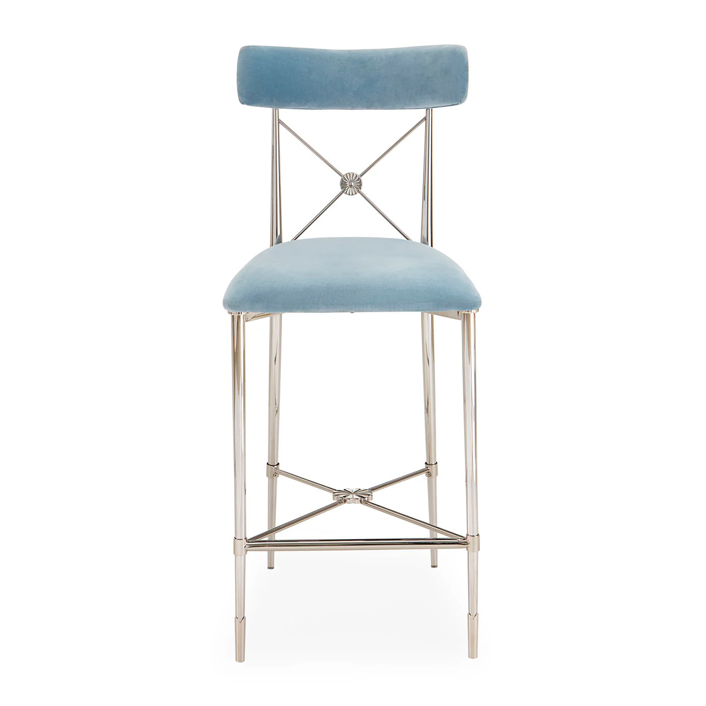 Rider Counter Stool in Rialto Sky Velvet - Image 3