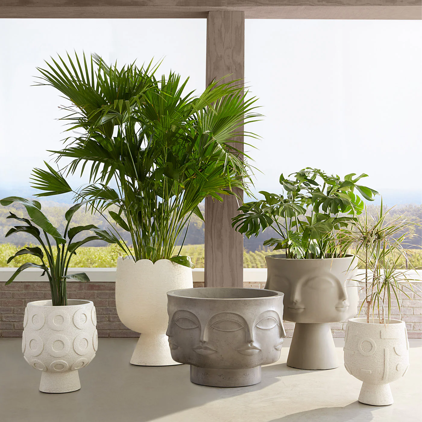 Scallop Concrete Planter - Image 2