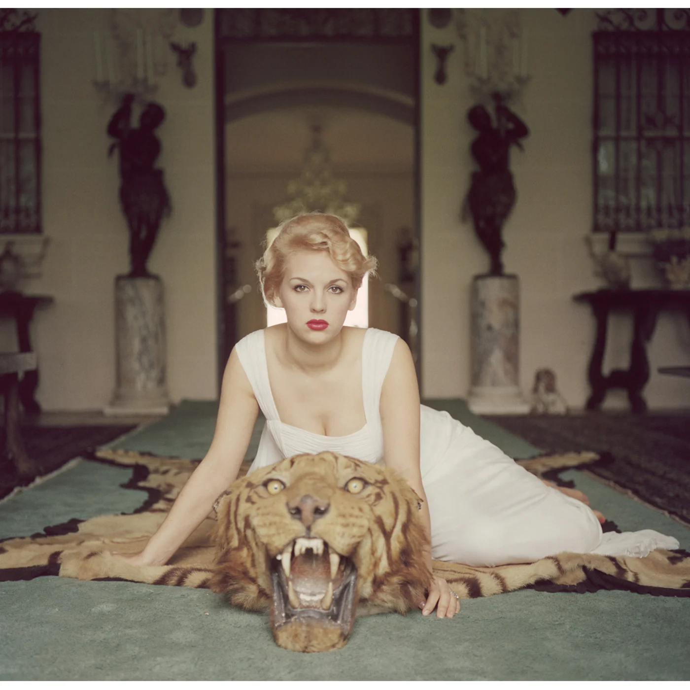 Slim Aarons "Beauty and The Beast" Photograph