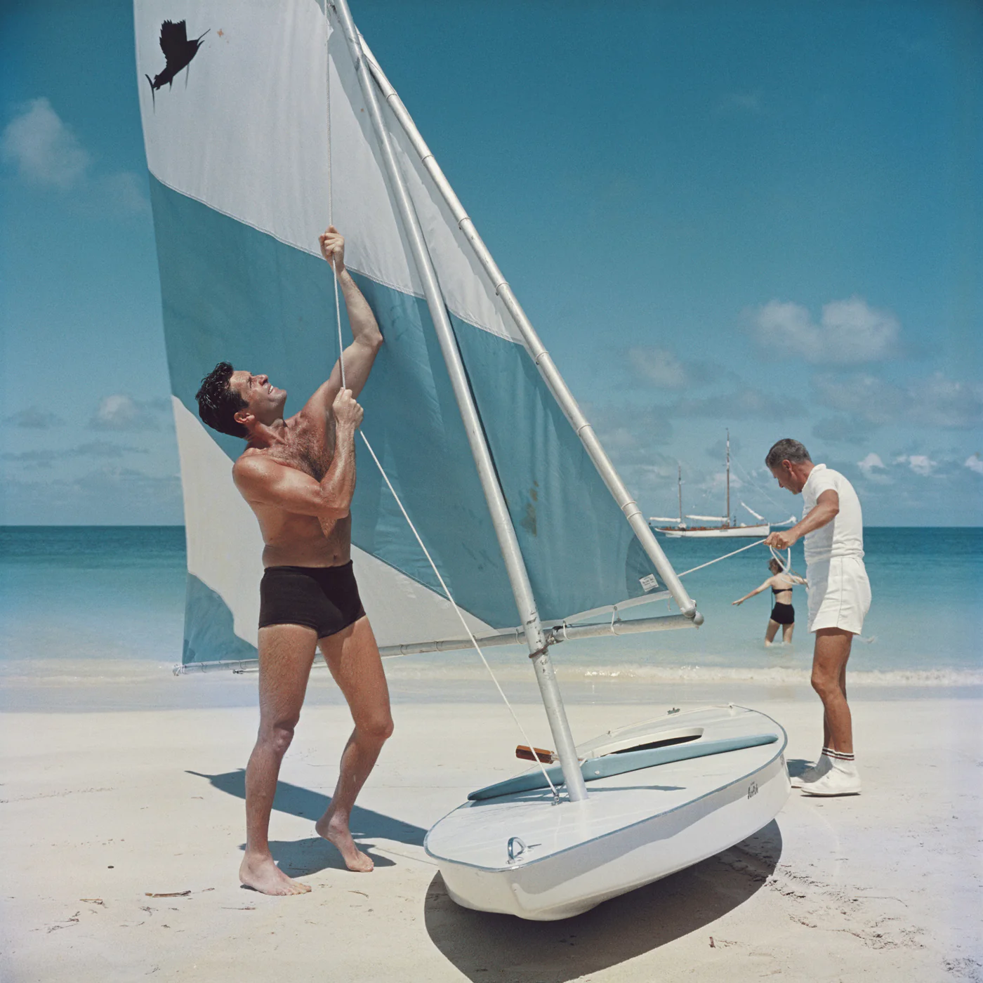 Slim Aarons "Boating in Antigua" Photograph