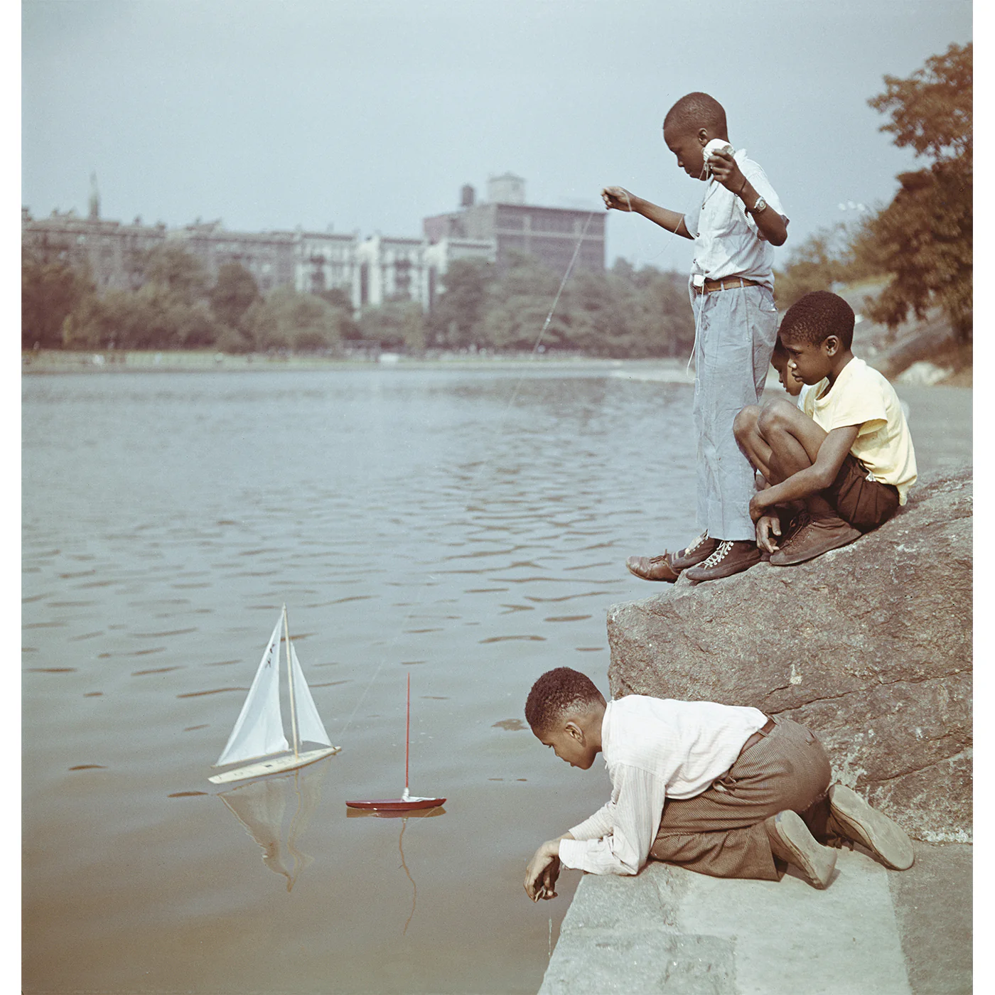 Slim Aarons "Model Boat Sailing" Photograph