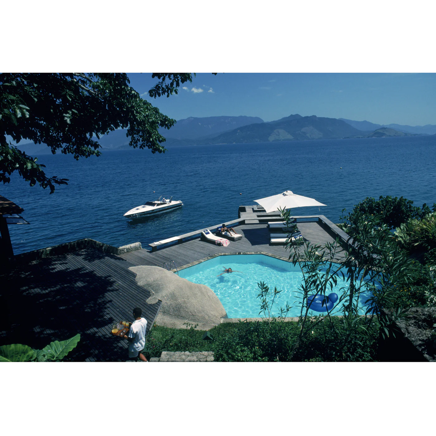 Slim Aarons "Pool By The Sea" Photograph
