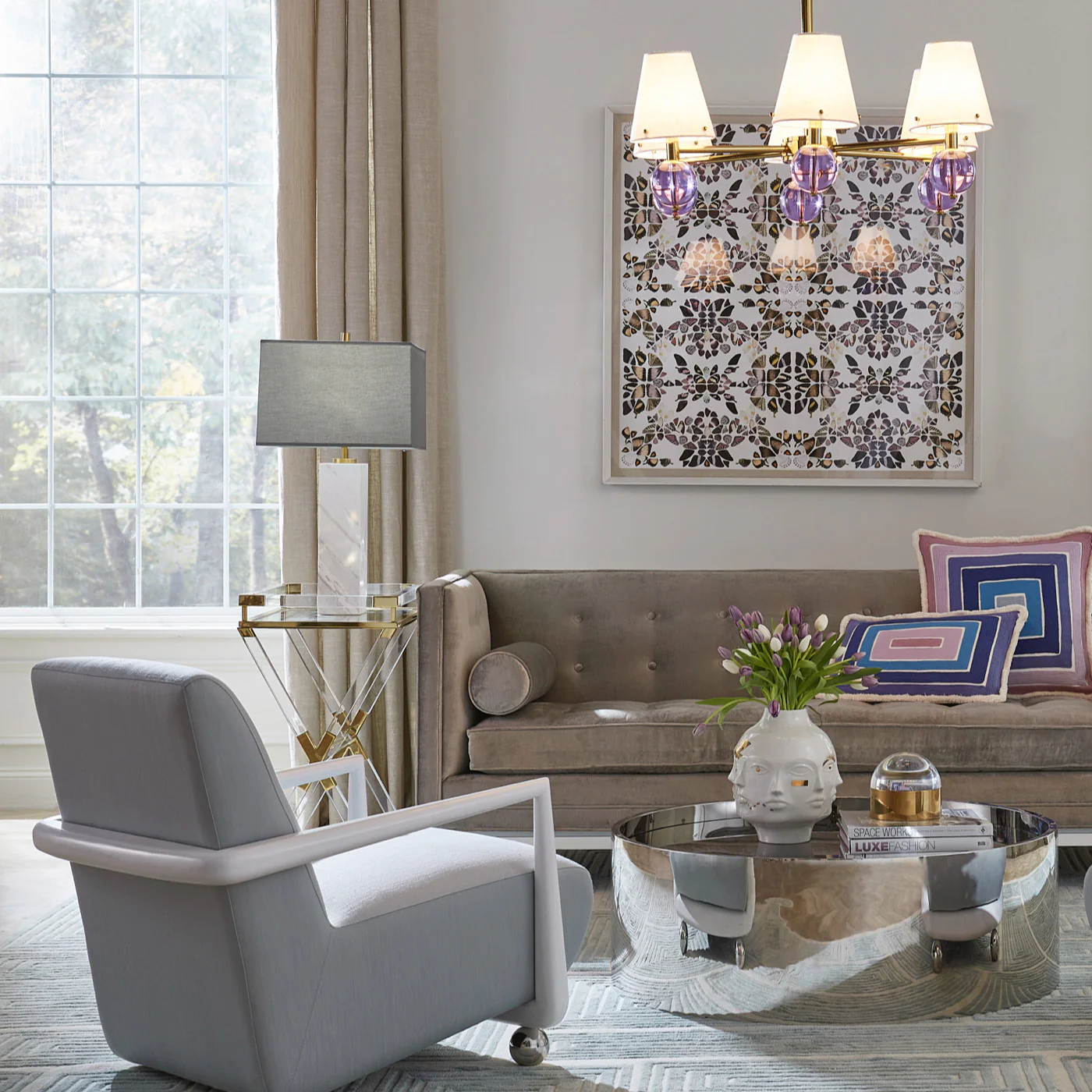 St. Germain Club Chair in Tussah Sky - Image 3