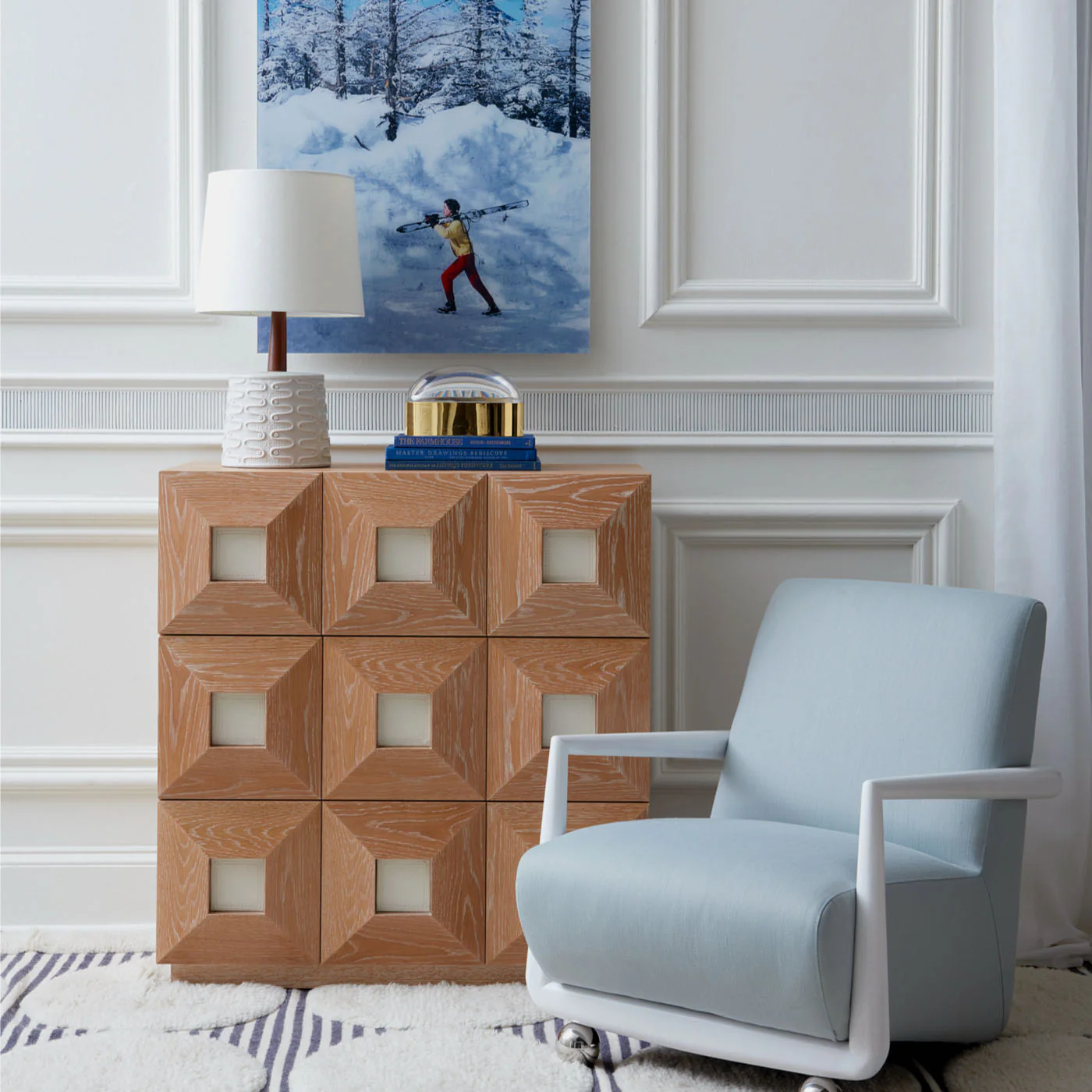 St. Germain Club Chair in Tussah Sky - Image 9