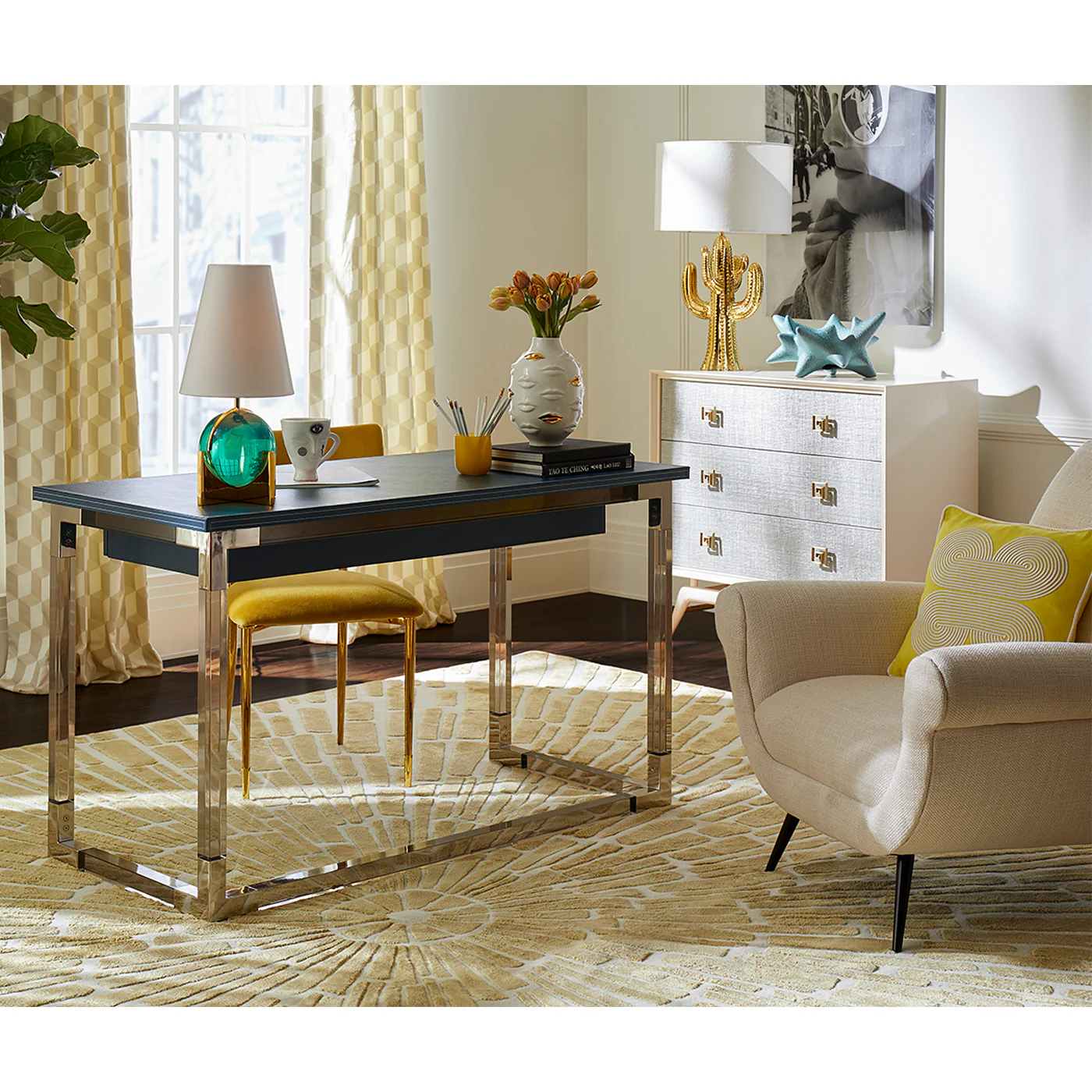 Sunburst Hand-Knotted Rug - Image 6