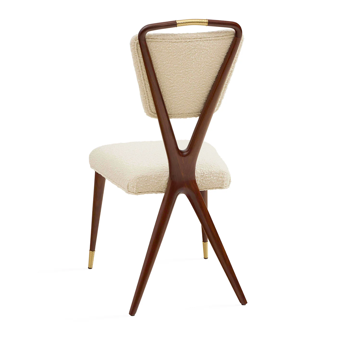 Torino Walnut X-Back Dining Chair - Image 5