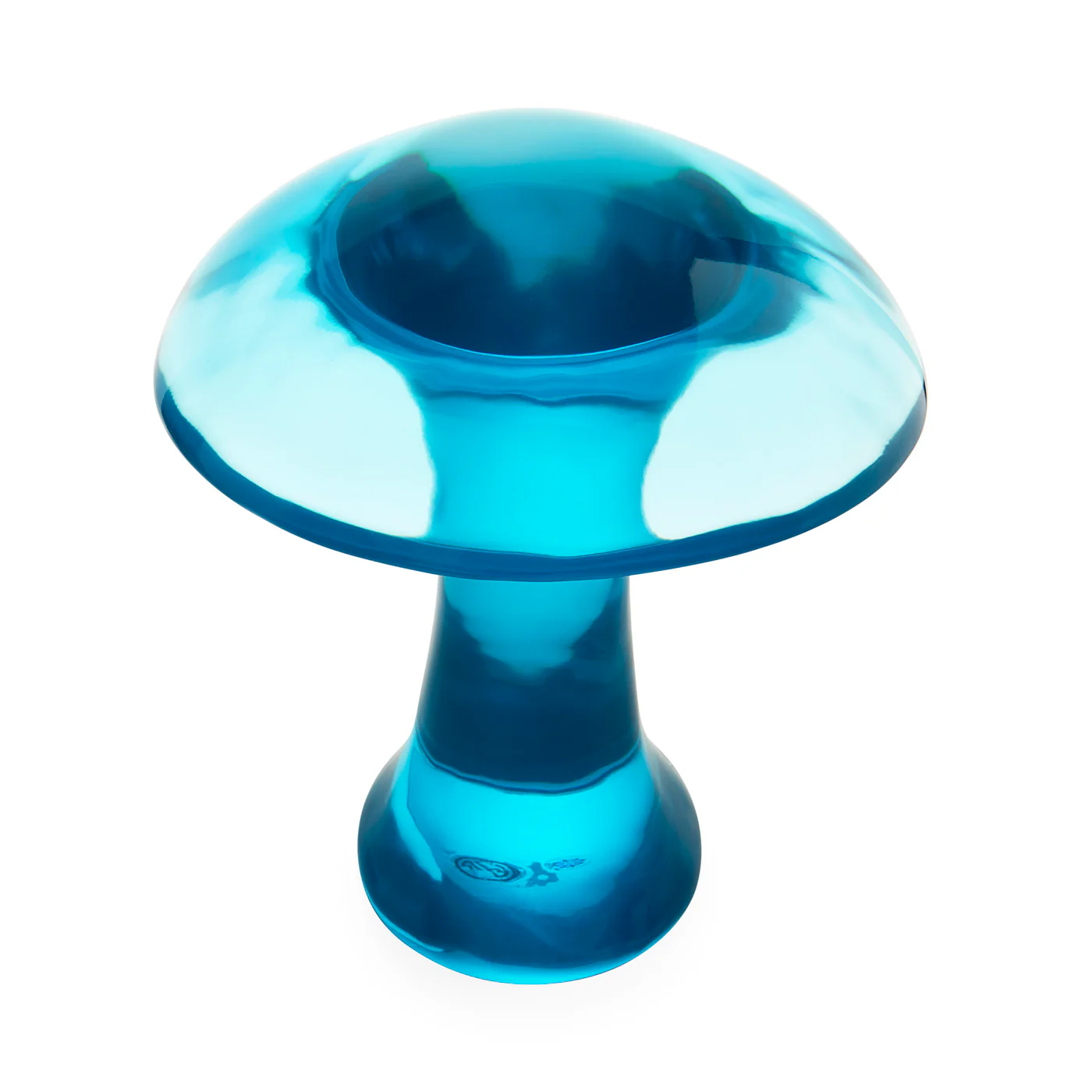 Turquoise Acrylic Mushroom Objet - Image 10