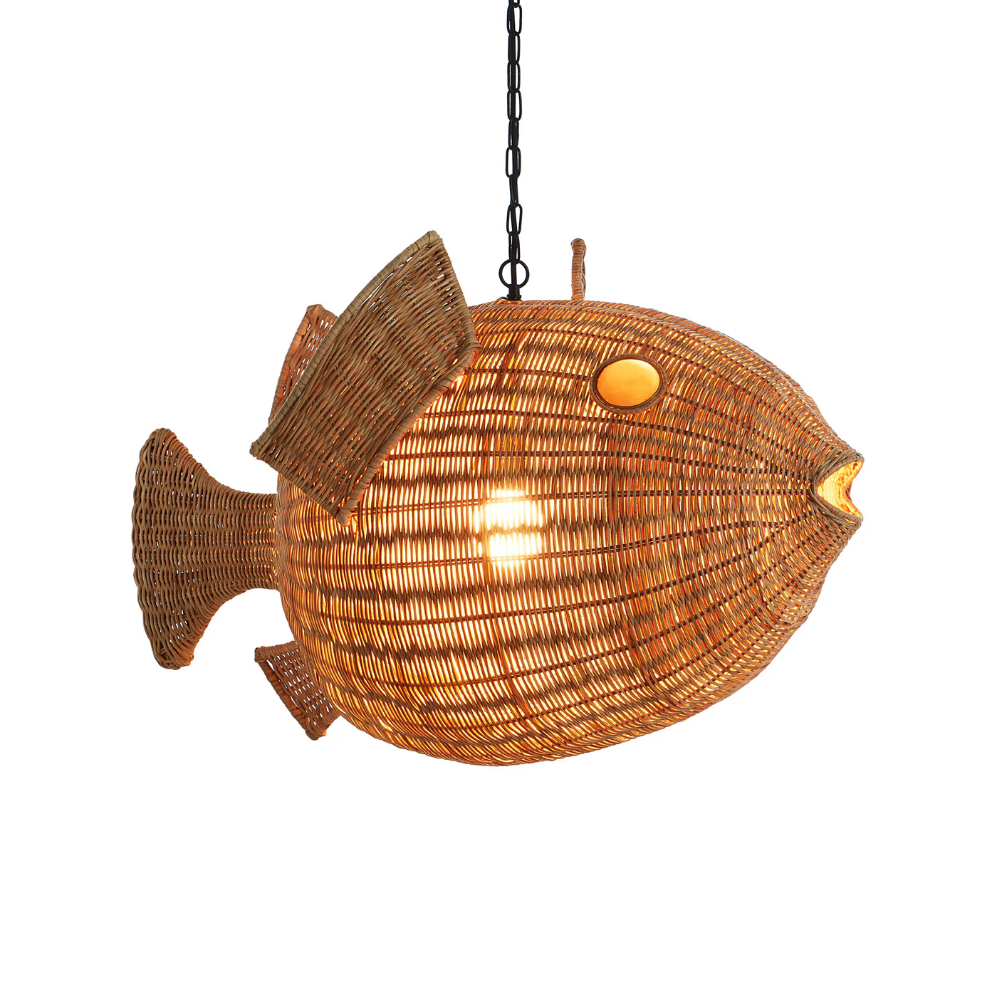 Wicker Blowfish Medium Pendant - Image 10