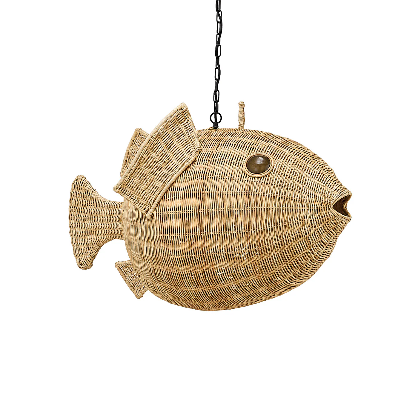 Wicker Blowfish Medium Pendant - Image 4