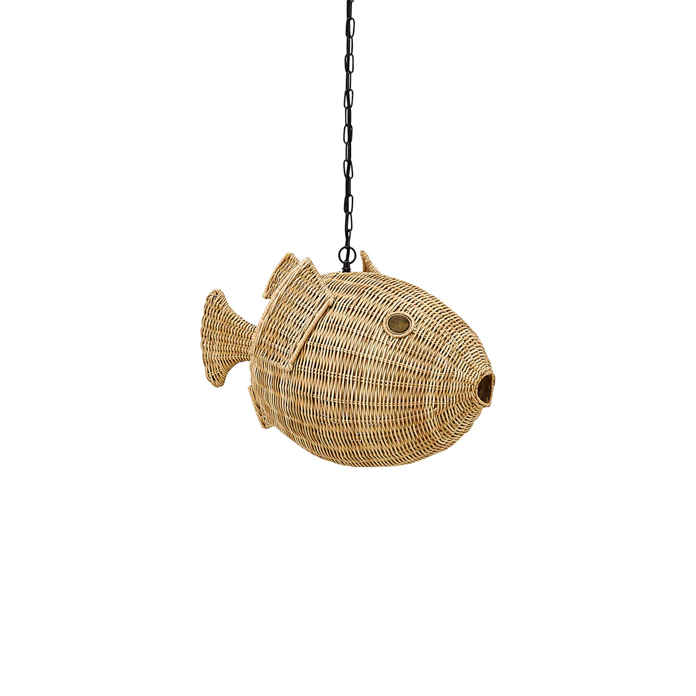 Wicker Blowfish Small Pendant - Image 4