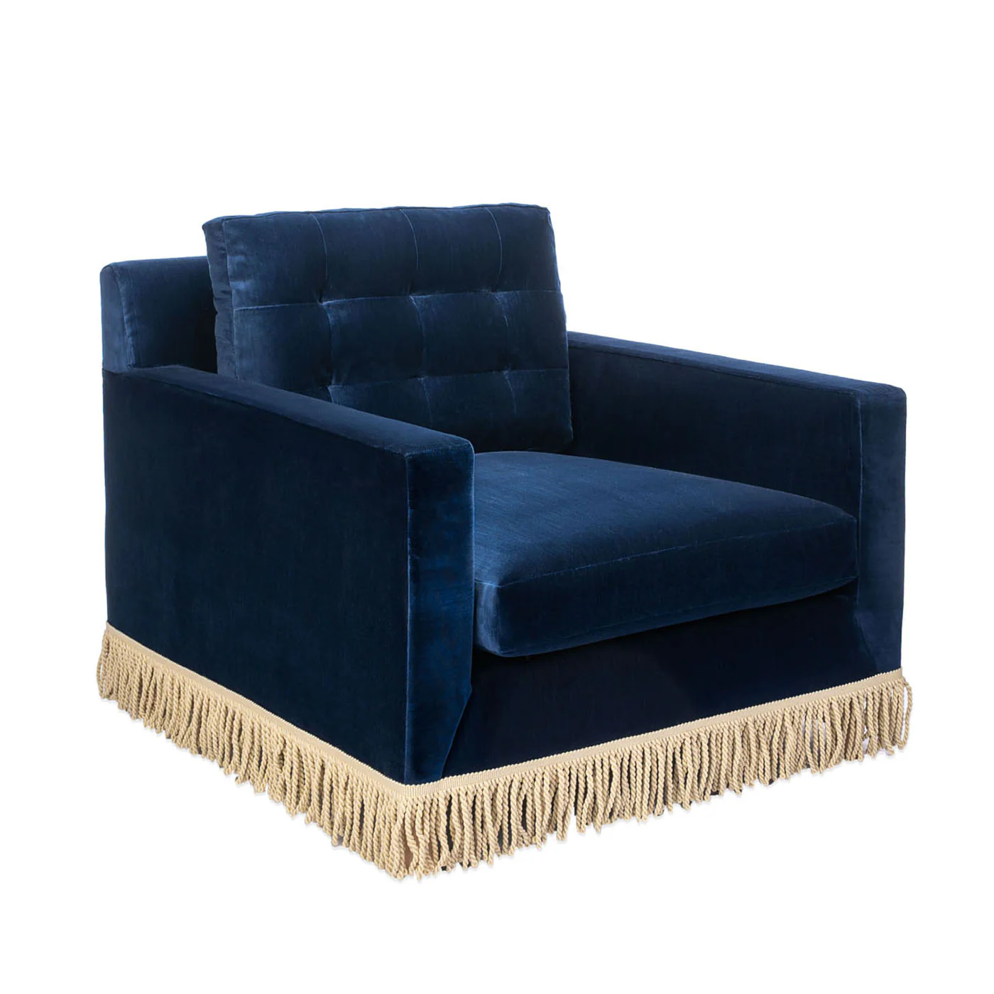 Wright Lounge Chair with Bullion Fringe