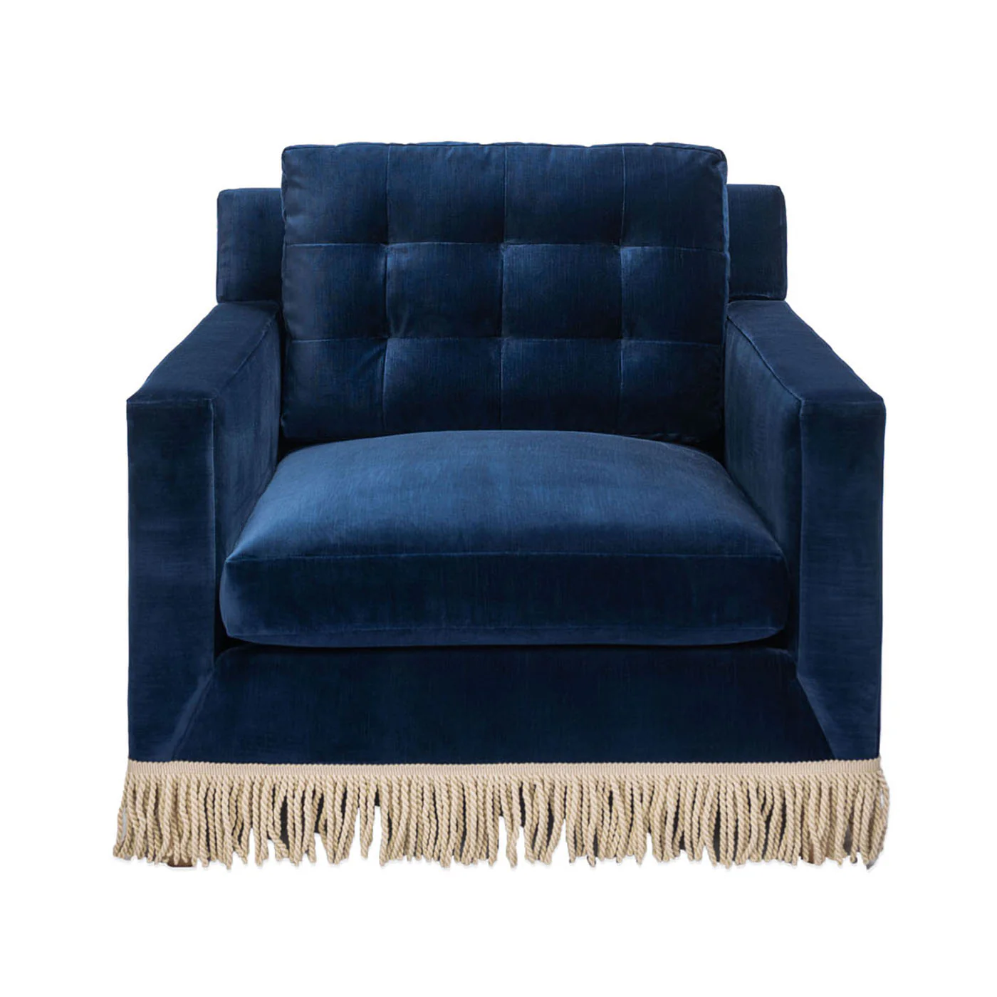 Wright Lounge Chair with Bullion Fringe - Image 4