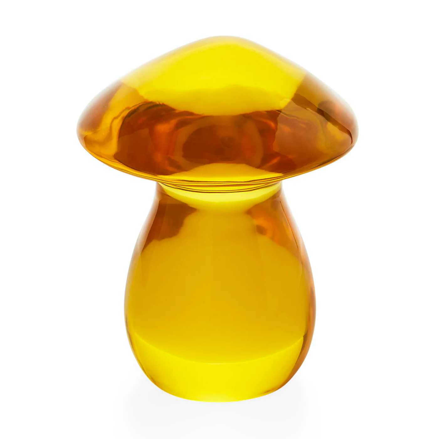 Yellow Acrylic Mushroom Objet